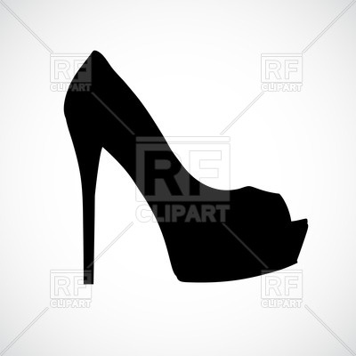 Silhouette Of High Heel Shoe 42902 Silhouettes Outlines Download