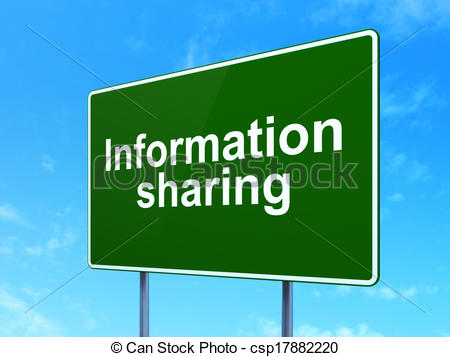 Stock Illustration   Information Concept  Information Sharing On Green