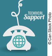 Technical Support Design Vector Illustration   Technical