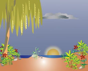 Tropical Vacation Beach Clip Art And Borders Pic 25 Www Clipartguide