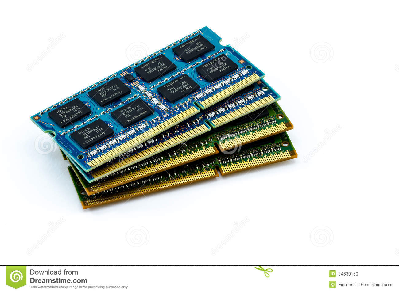 Up Stack Of Ddr Ram  Double Data Rate Random Access Memory  Sticks