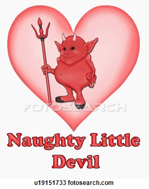 With Devil With Title Naughty Little Devil U19151733   Search Clipart