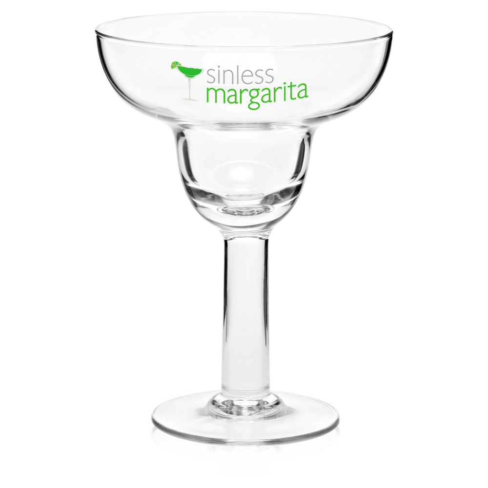 Arc Table Custom Printed Margarita Glasses Personalized For Cheap