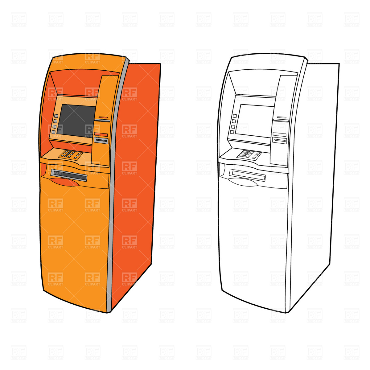 Atm Machine Download Royalty Free Vector Clipart  Eps