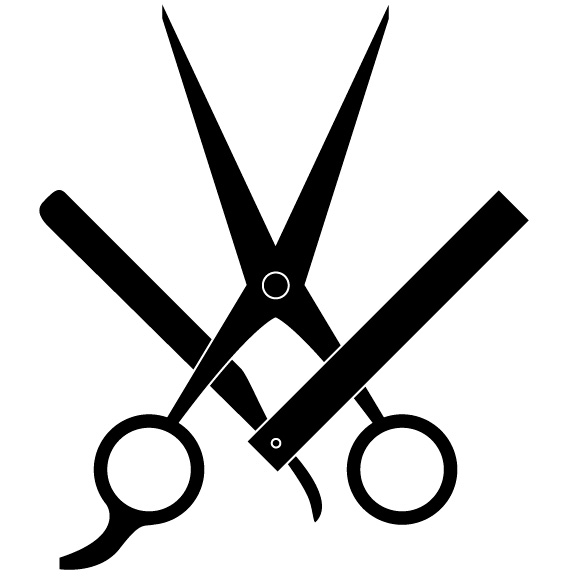 Barber Shears And Straight Razor