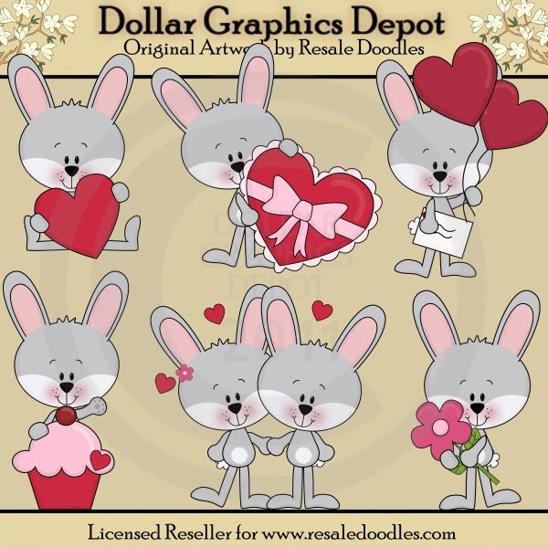 Bunny Love    1 00   Dollar Graphics Depot Your Dollar Graphic Store