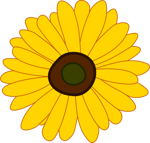Cartoon Sunflower Clip Art At Clker Com   Vector Clip Art Online