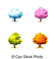 Changing Seasons Stock Illustration Images  3552 Changing Seasons