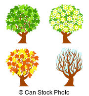 Changing Seasons Stock Illustration Images  4638 Changing Seasons