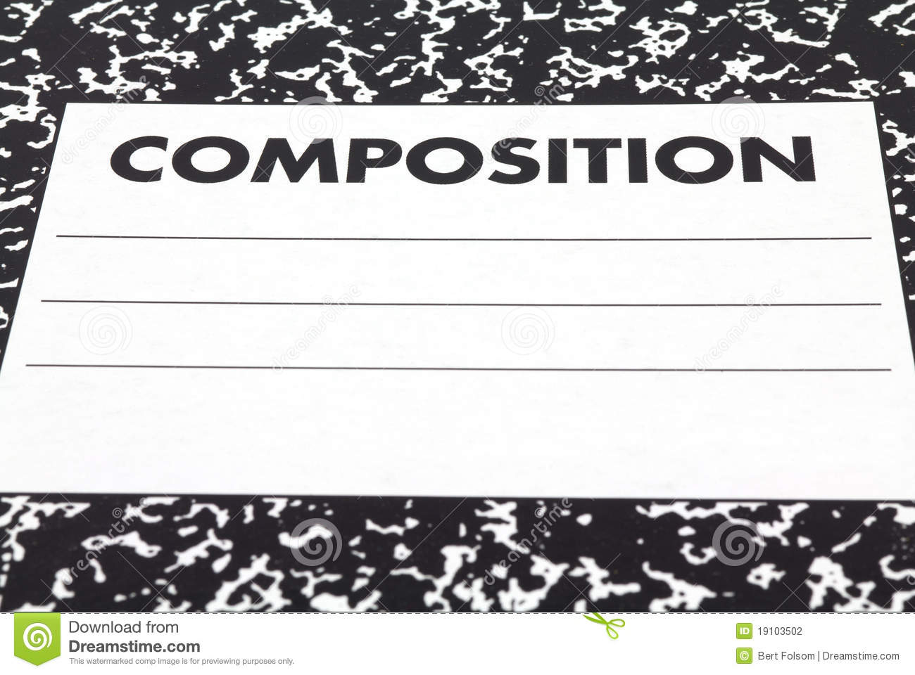 Close View Composition Notebook Cover Stock Photography   Image    