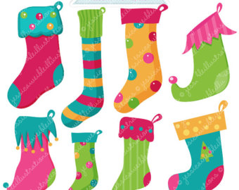 Cute Digital Clipart Commercial Use Ok Christmas Stocking Clipart