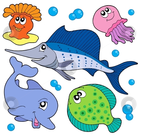 Cute Sea Animal Clipart Cute Marine Animals Collection