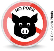 Do Not Eat Meat Vector Clipart And Illustrations