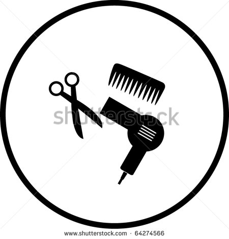 Haircut Or Hair Salon Symbol 2 Stock Vector 64274566   Shutterstock