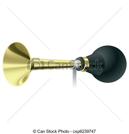 Klaxon   Vector Illustration Of A Car Horn Csp6239747   Search Clipart
