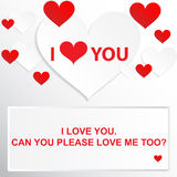Love Quote   I Love You  Can You Please Love Me Too  Stock Photos