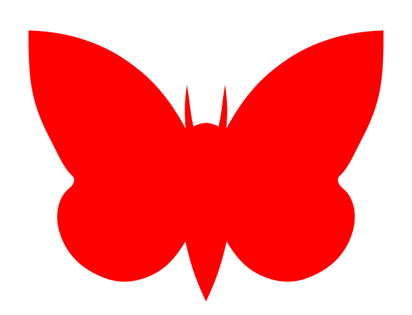 Moth Red Clip Art At Clker Com   Vector Clip Art Online Royalty Free
