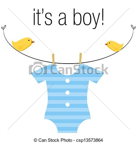 Of A Baby Boy Blue Onesie Hanging    Csp13573864   Search Clipart