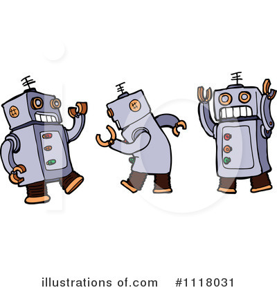 Robot Clipart  1118031 By Lineartestpilot   Royalty Free  Rf  Stock    