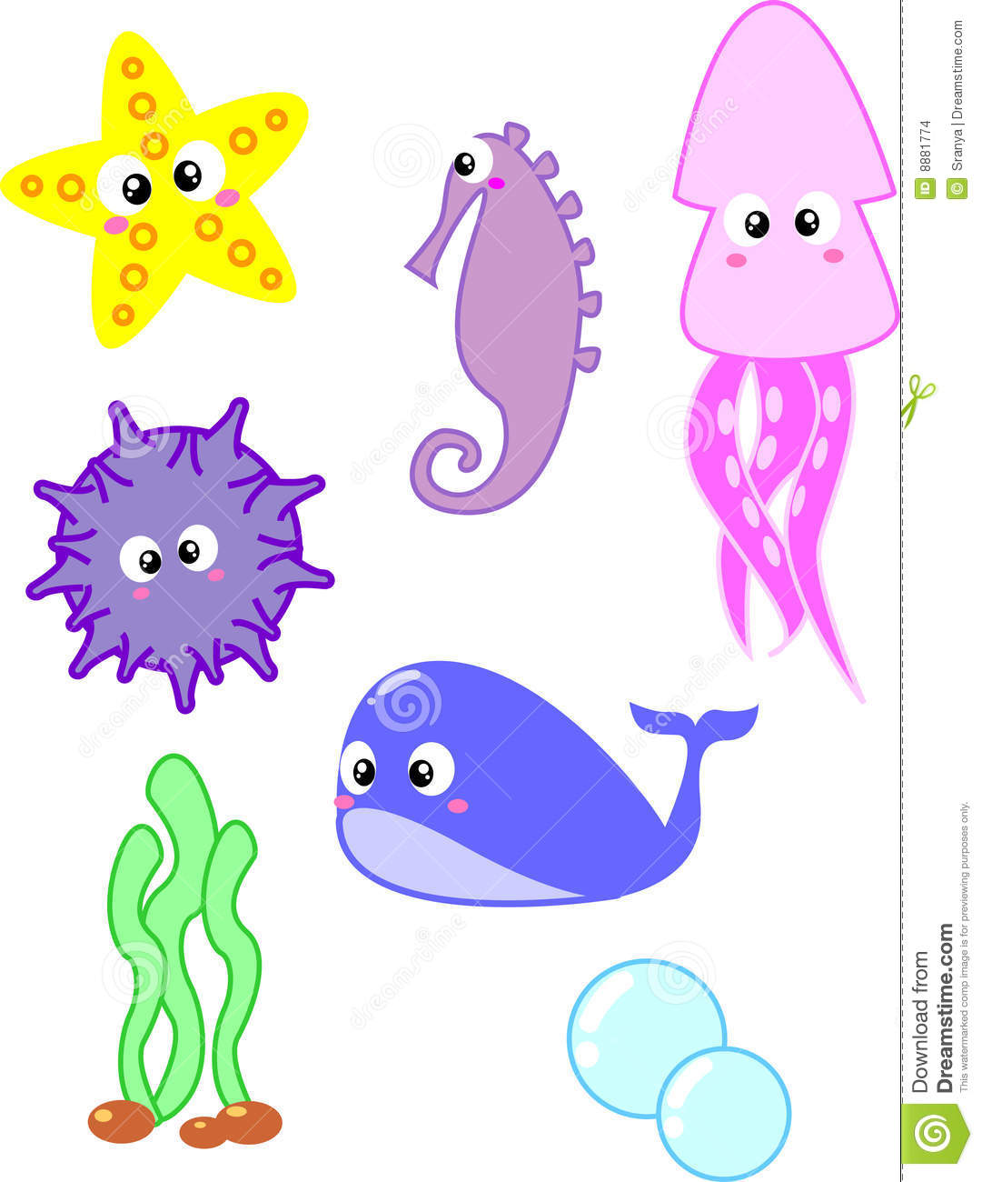Sea Animal Clipart Clip Art Of Sea Animals