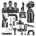     Automation And Industrial Management Icons Set Robot Hand Industrial