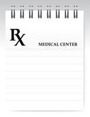Blank Prescription Illustration   Clipart Graphic