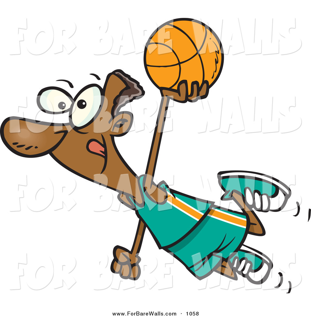 Cartoon Basketball Player Clipart Printable Cartoon Digital
