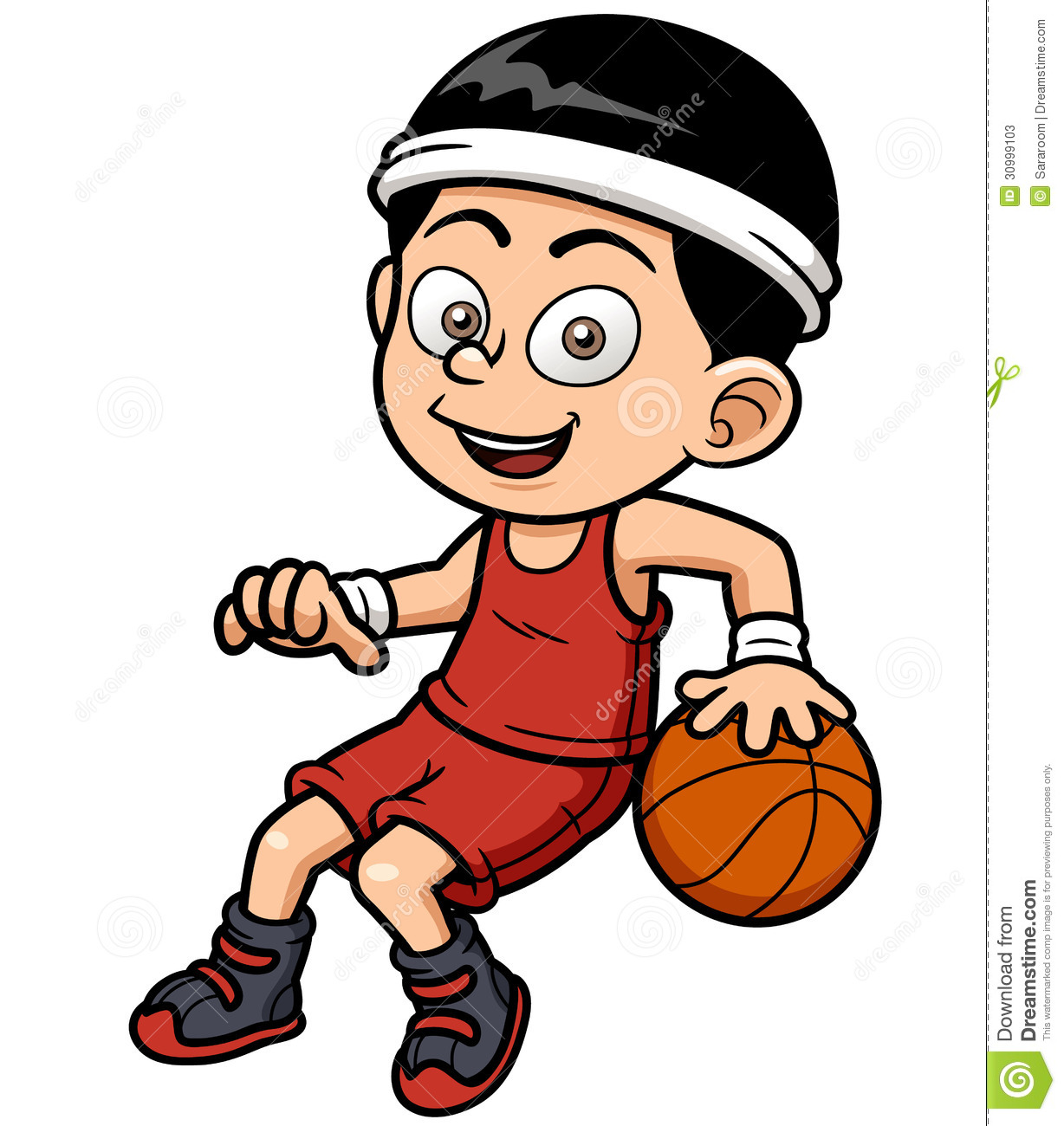 Cartoon Basketball Player Stock Photos   Image  30999103