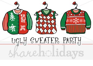 Christmas Sweater Clipart Christmas Cardigan Clipart