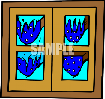 Clip Art Picture Of A Snowy Window