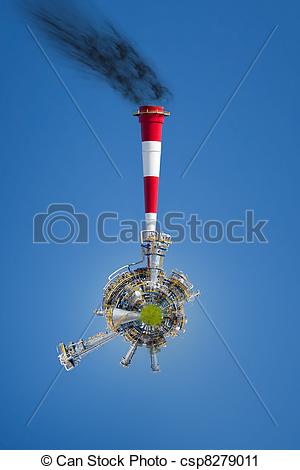 Clipart Of Industrial Pollution   Industrial World   A Vision Of
