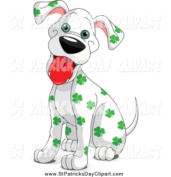     Clover Spotted St Patricks Day Dalmatian Puppy Dog By Pushkin    813