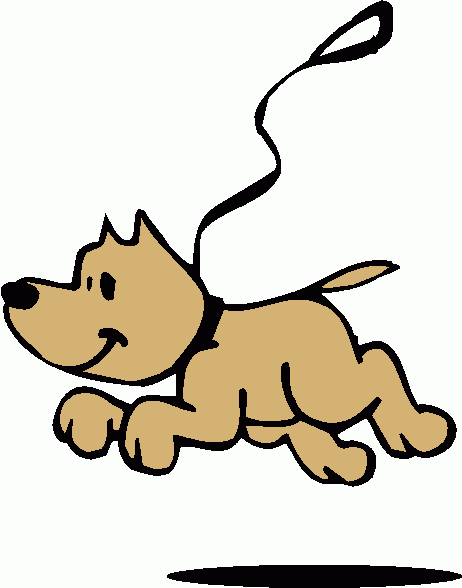 Dog With Leash Clipart Kepted On A Short Leash