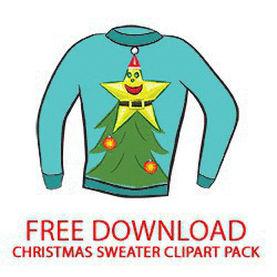 Free Christmas Sweater Clipart