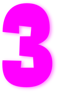 Kids Number Bright Hot Pink Clip Art At Clker Com   Vector Clip Art    
