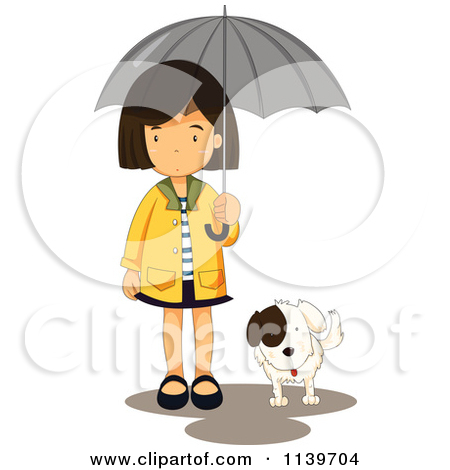Pug And Puppy By A Wooden Dog House Sign   Royalty Free Vector Clipart    