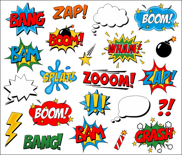 Superhero Clipart Comic Book Clip Art Comic Text By Yarkodesign