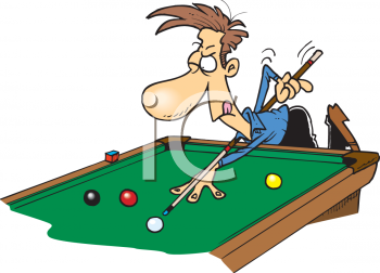 0811 0415 3747 Cartoon Of A Man Playing Billiards Clipart Image Png