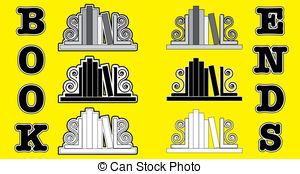 Bookends Vector Clipart And Illustrations