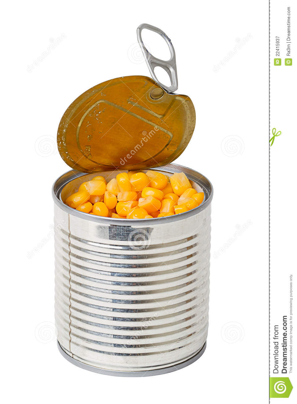 Canned Corn In A Tin  Series Of Canned Foods