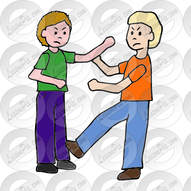 Fight Picture For Classroom   Therapy Use   Great Fight Clipart