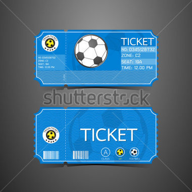 Football Ticket Card Retro Design Stock Vector   Clipart Me