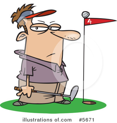 Golf Clipart  5671 By Ron Leishman   Royalty Free  Rf  Stock