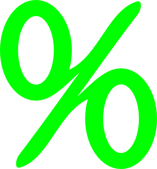 Green Percent Clip Art At Clker Com   Vector Clip Art Online Royalty