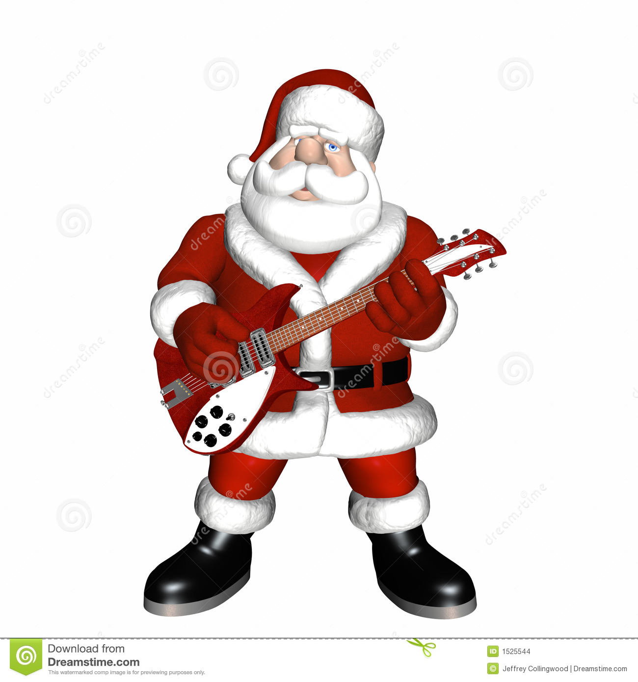 More Similar Stock Images Of   Santa Playing A Guitar 1