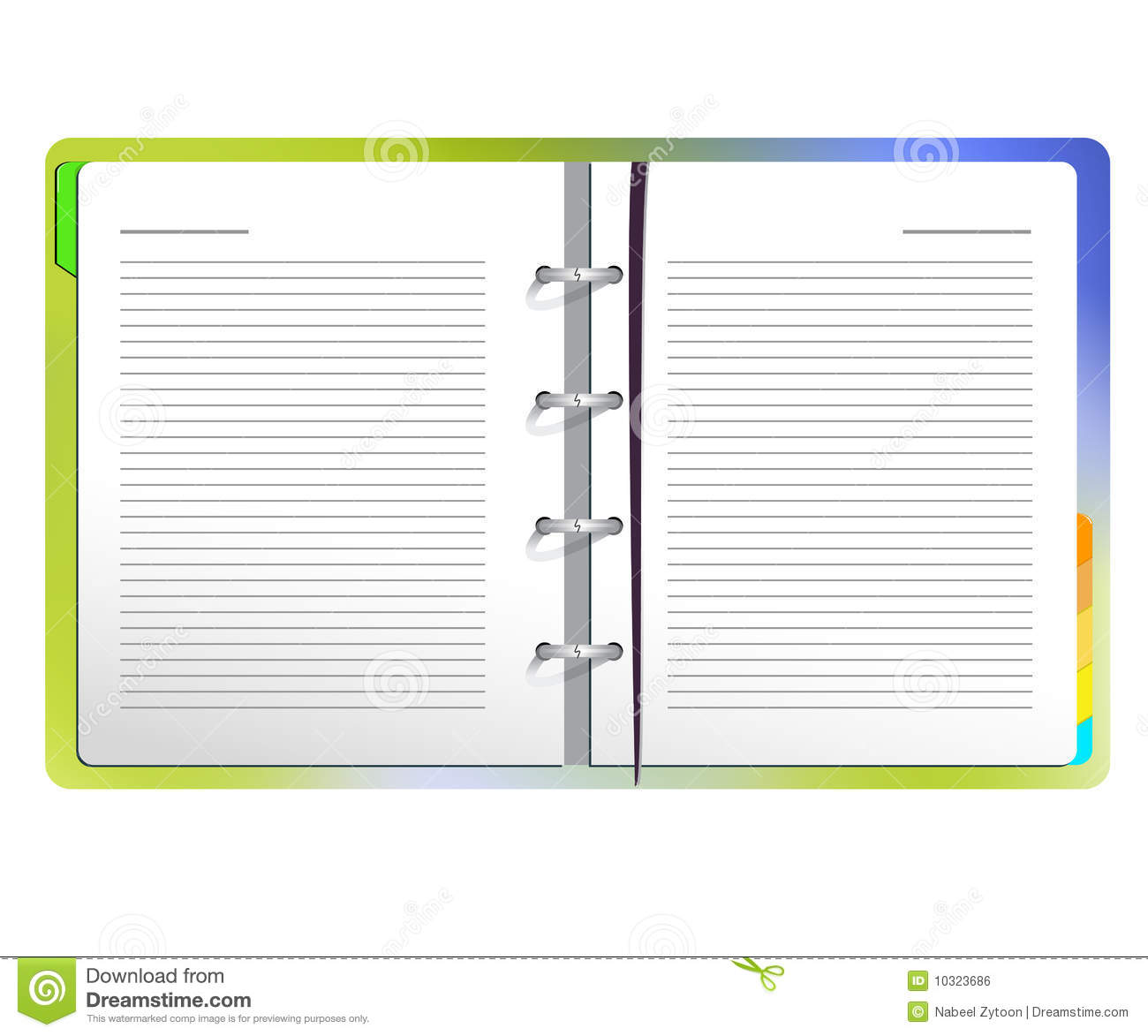 Open Notebook Royalty Free Stock Image   Image  10323686