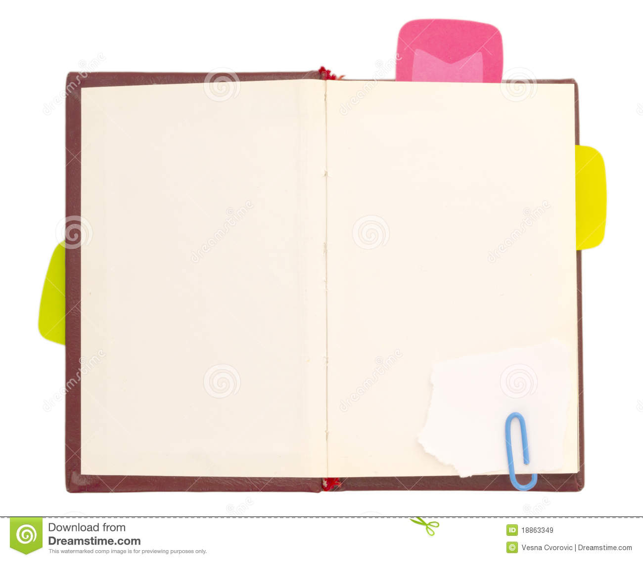 Open Notebook Royalty Free Stock Images   Image  18863349