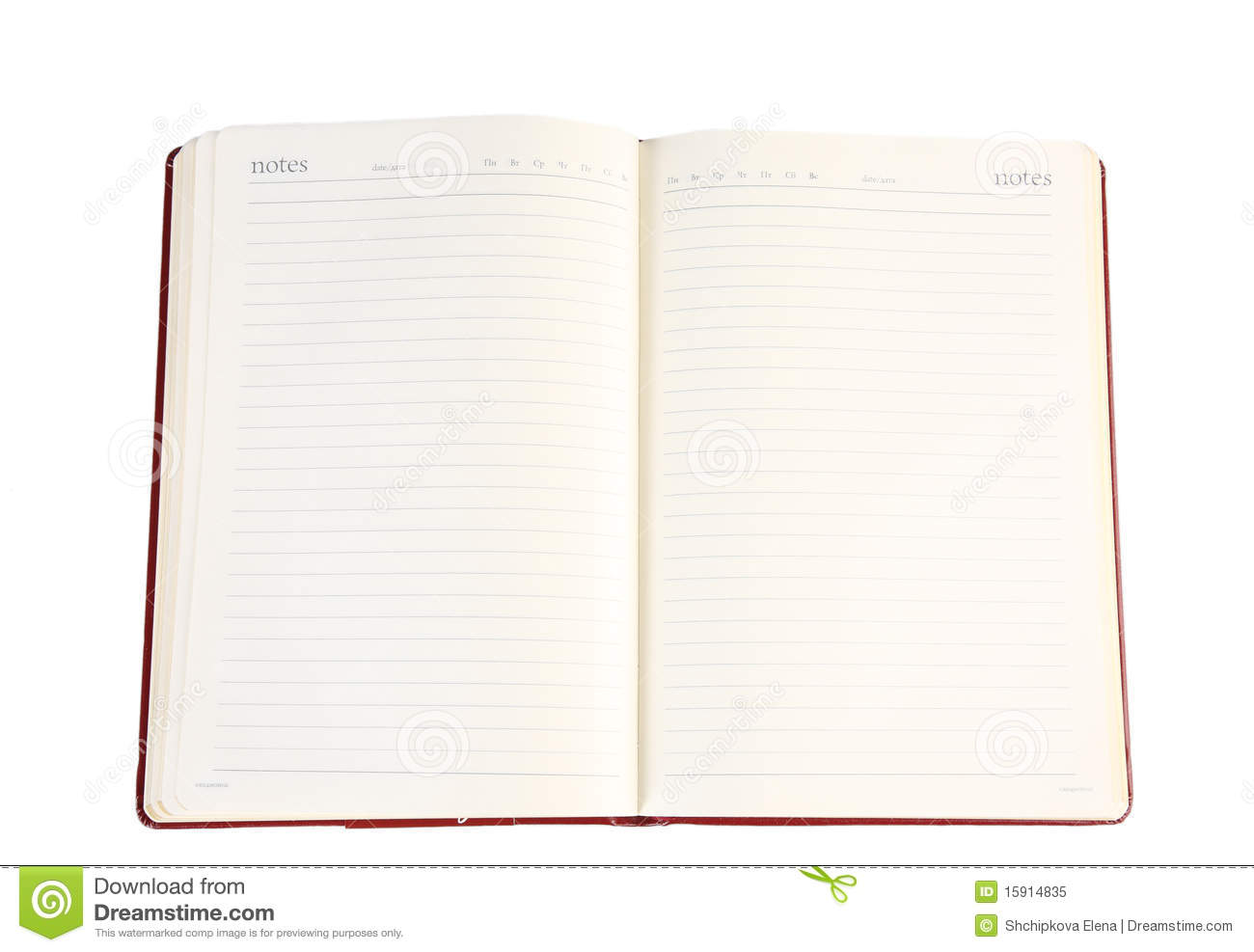 Open Notebook Royalty Free Stock Photo   Image  15914835