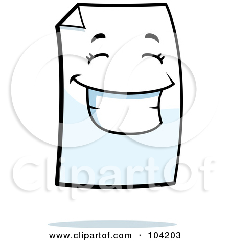 Piece Of Paper Clipart Of A Piece Of Paper With A