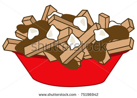 Poutine   Quebec Fast Food Meal Stock Vector 75196942   Shutterstock